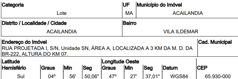 ROD BR 222, N. SN, KM 07