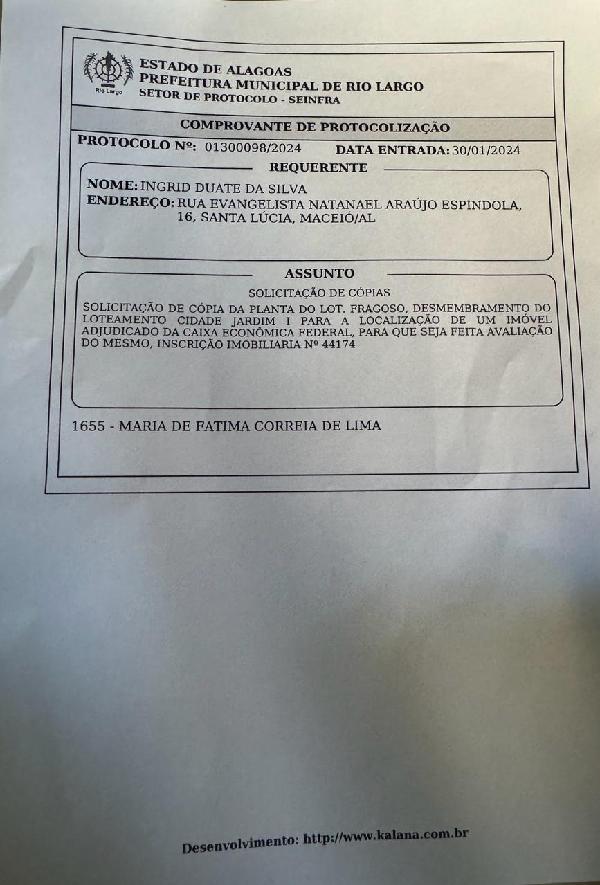 RUA EM PROJETO A, N. 01,